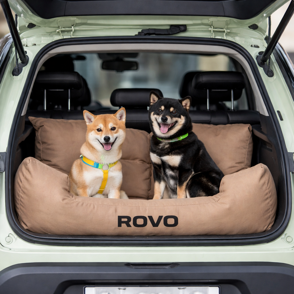 Rovo car dog sofa bed tan